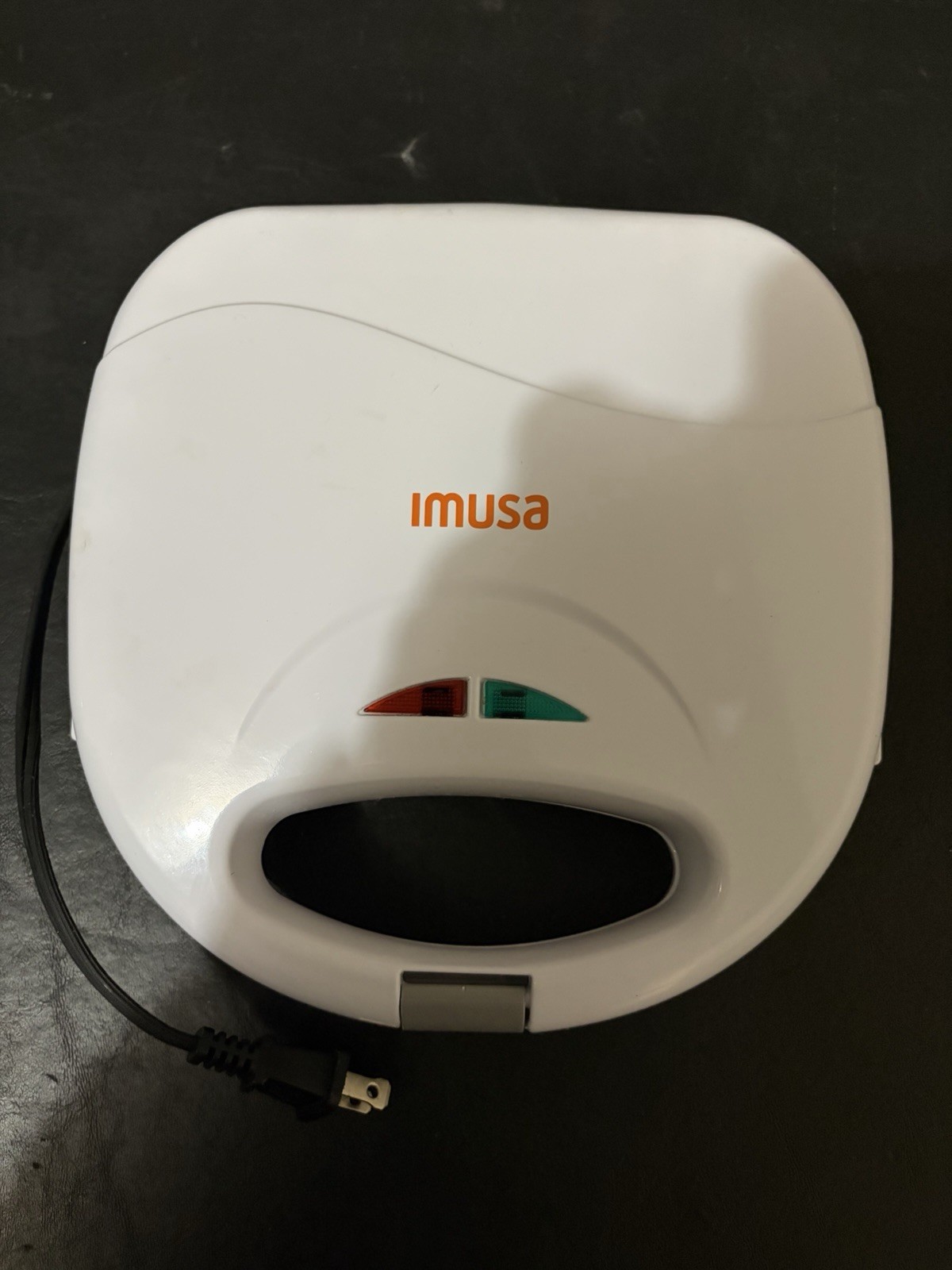 IMUSA Sandwich Maker 750 Watts Nonstick Cooking Surface, 2-Slot, White