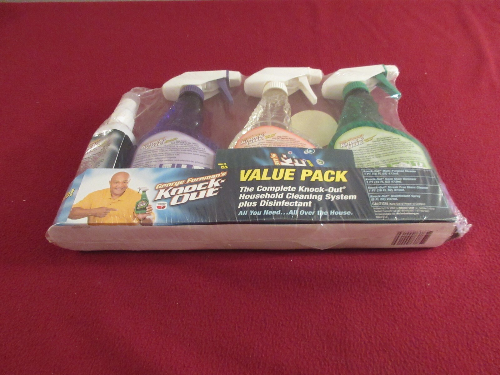 RARE 2004 George Foreman’s KNOCK OUT HOUSEHOLD CLEANING SYSTEM FACTORY SEALED