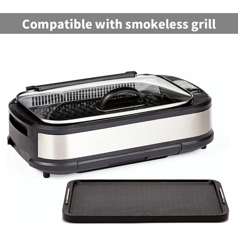 Aluminum Nonstick Griddle Pan Indoor Outdoor Cooking Easy Clean BBQ Plate New