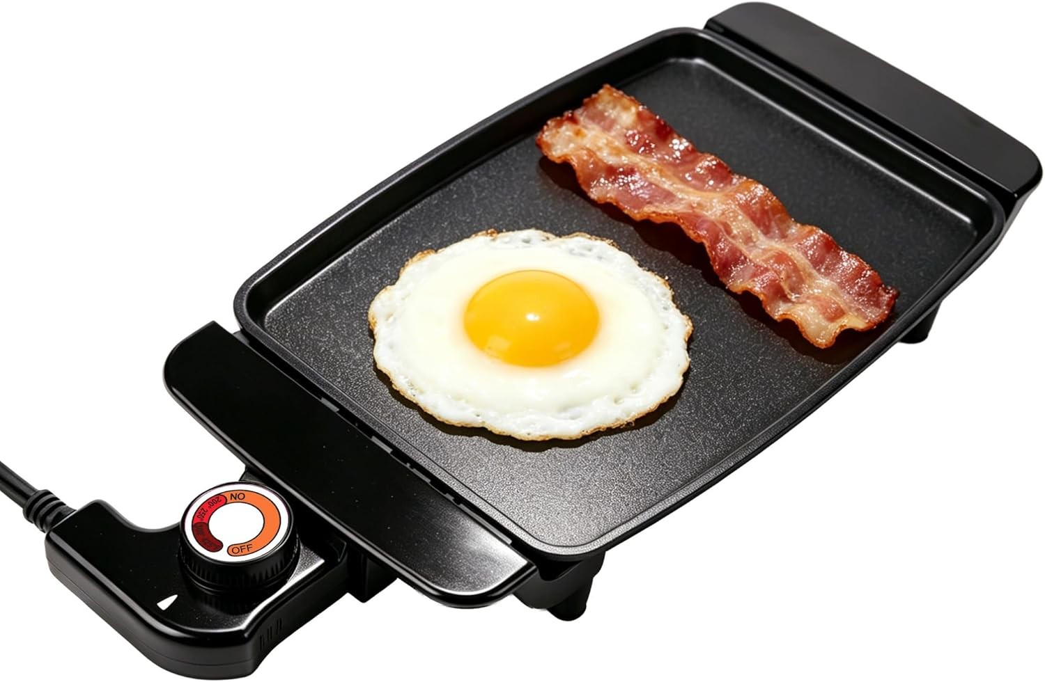 10 Inch Mini Electric Griddle Non Stick Adjustable Temp Grill