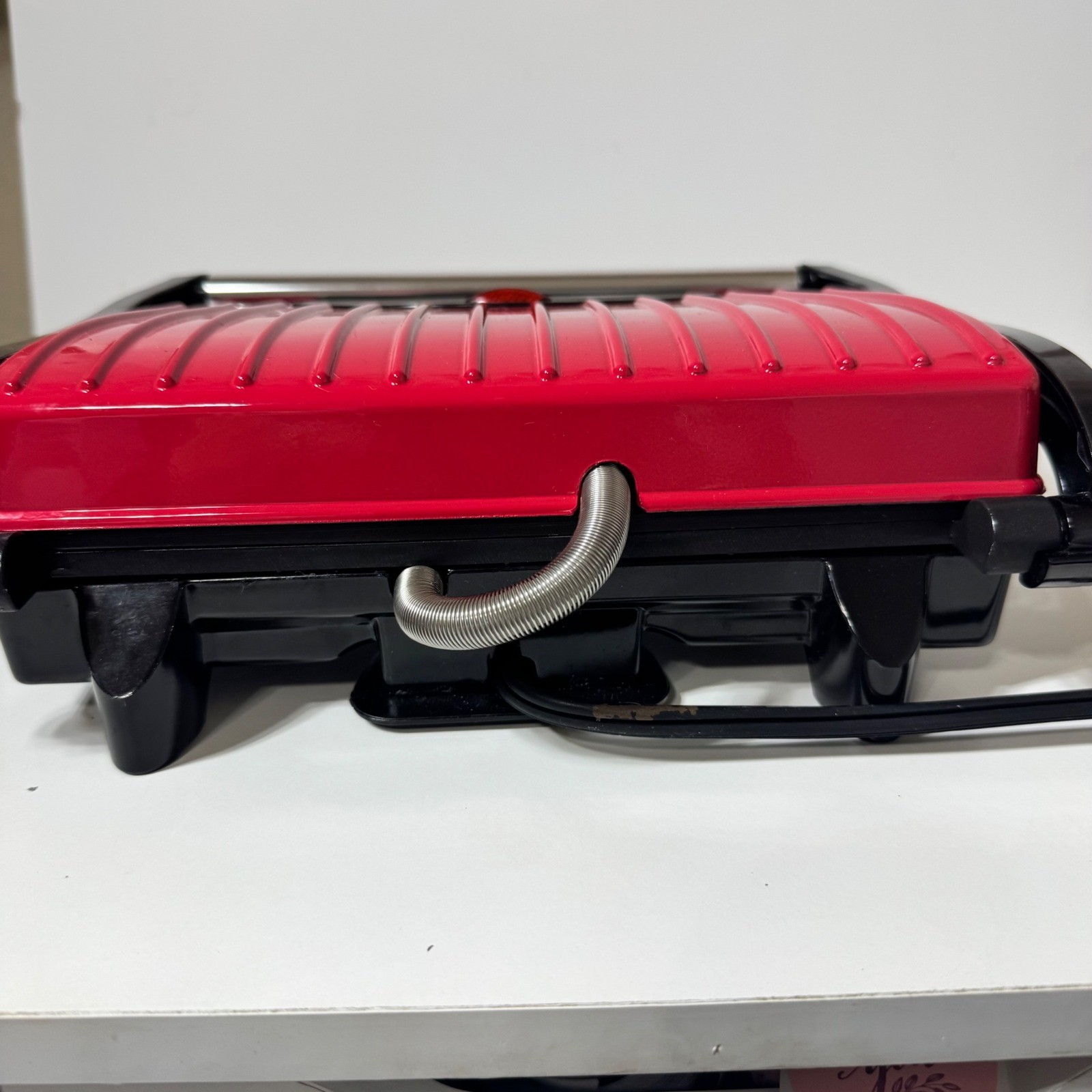 Huayu SW100 Electric Panini Press Indoor Grill Red Black 760W Non Stick Small