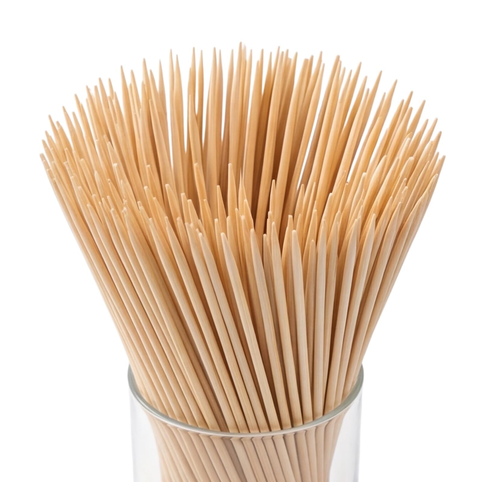 DaTpuik 8 inch Natural Bamboo Skewers for Barbecue 8 inch,