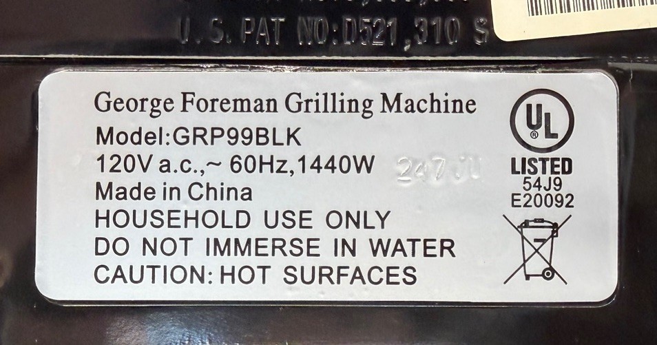 George Foreman Lean Mean Fat Grilling Machine Large Black GRP99BLK Tested