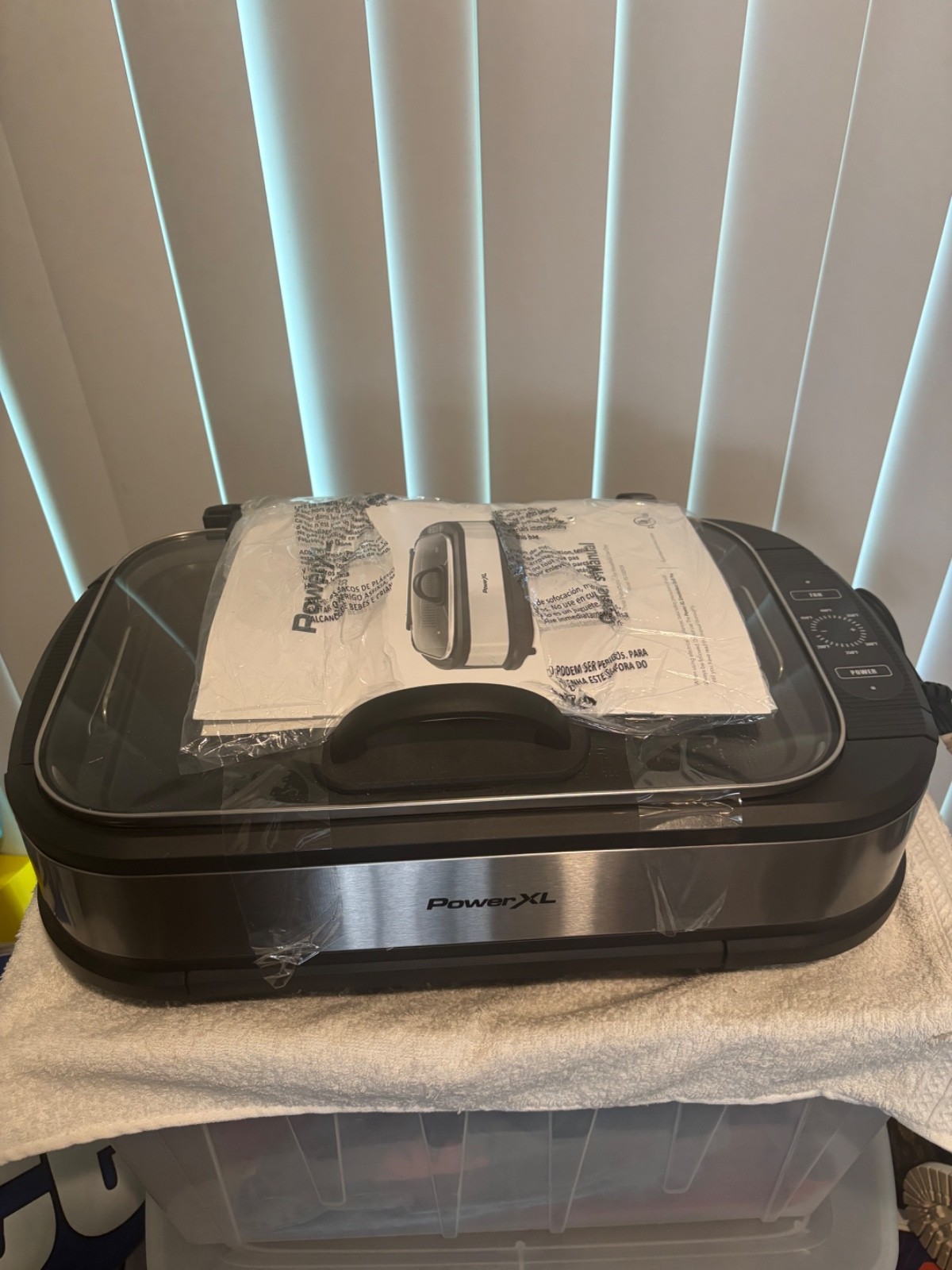 Power XL Grill Pro Turbo Speed Grill & Griddle Kitchen Counter 450 Degrees