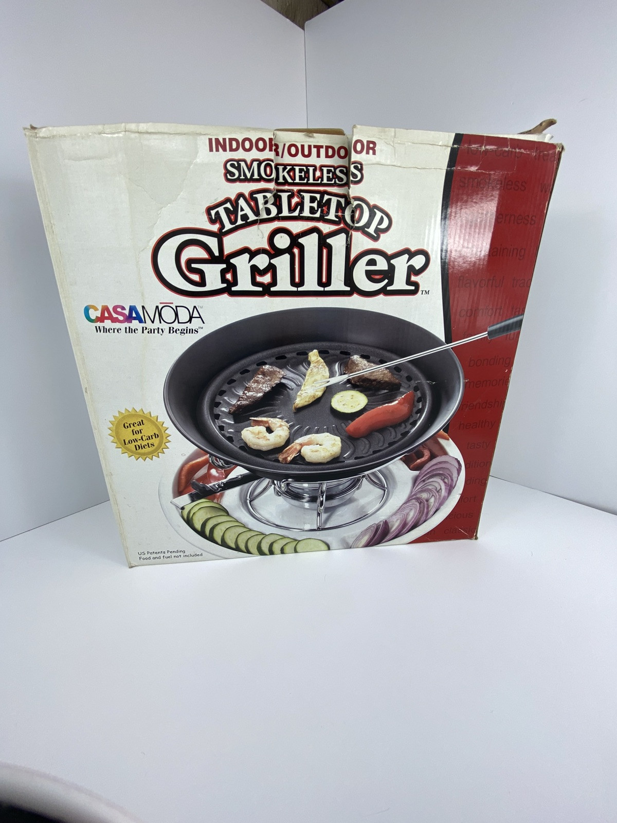 Grill Countertop Portable Smokeless Tabletop Griller 3-in-1 Indoor Outdoor New