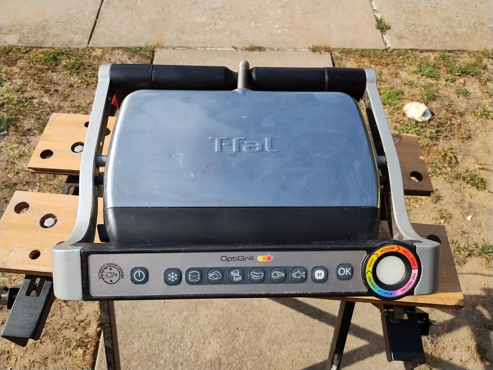 T-Fal OptiGrill Series 8351s1 Automatic Sensor Indoor Grill Sandwich Maker
