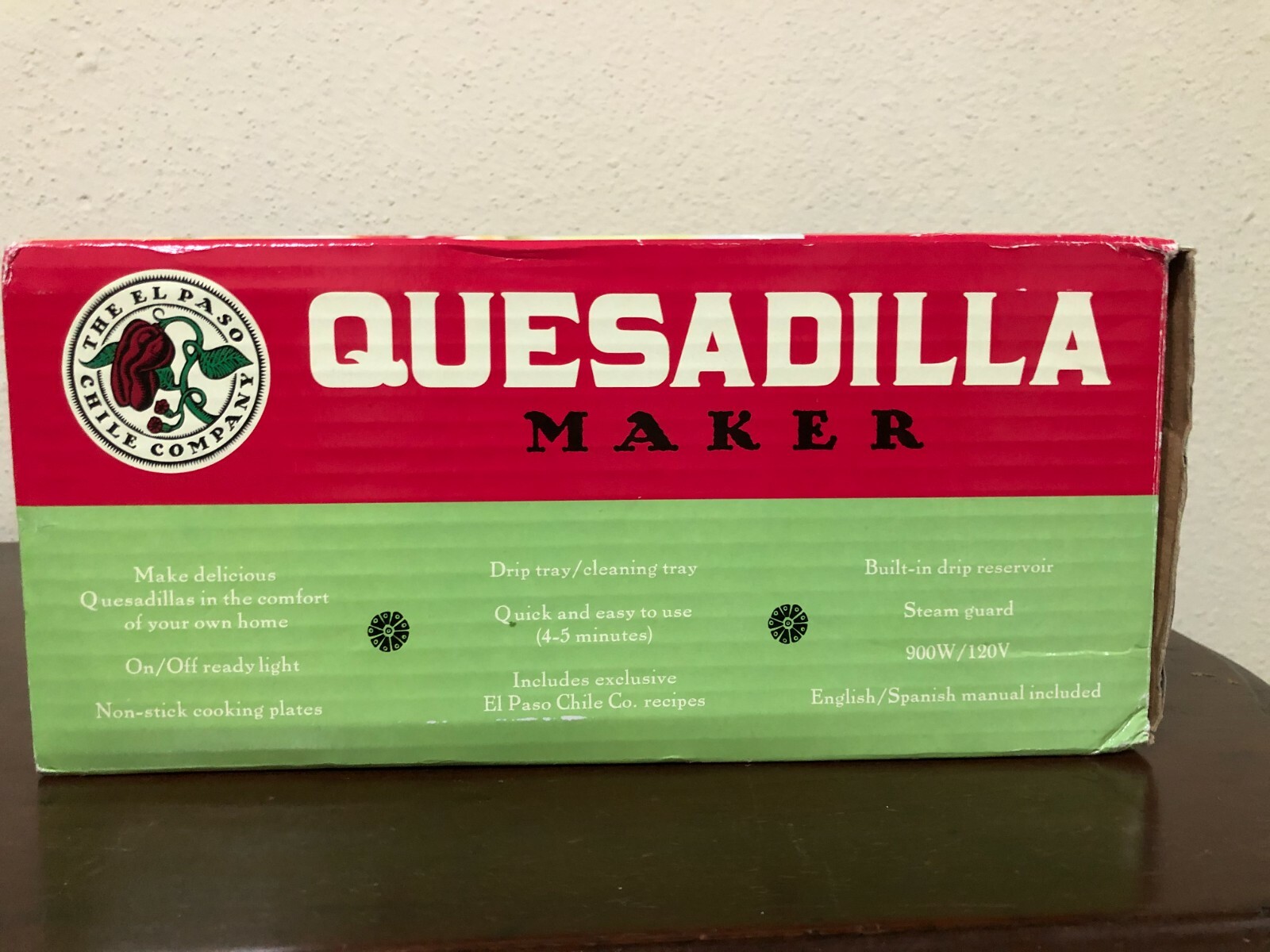 El Paso Chile Company Quesadilla Maker Electric # 10023 NIB