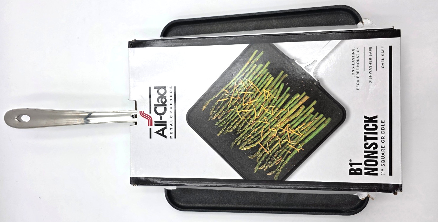 New ALL-CLAD 11″ Hard Anodized B1 Nonstick Square Griddle Professional Quality