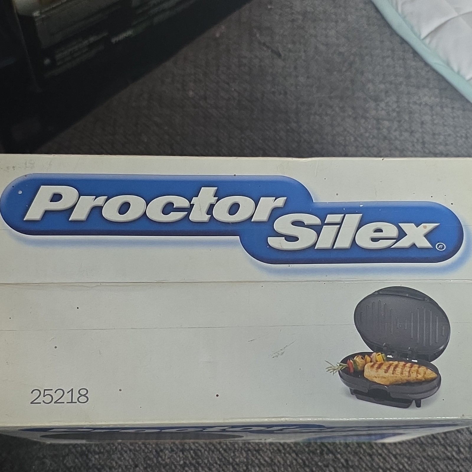 Proctor Silex Indoor Electric Compact Grill 25218 Non-Stick Easy Clean