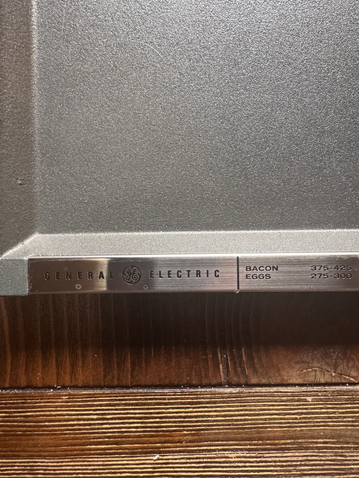 Vintage 1950s GE Stratoliner Electric Range Drop-In Griddle Insert Plate Cast Al