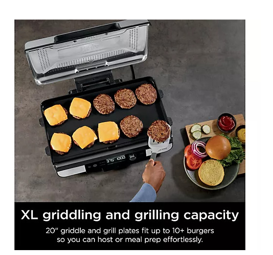 SALE Ninja Sizzle Pro XL 20-in. Indoor Griddle and Grill, No Import Fee