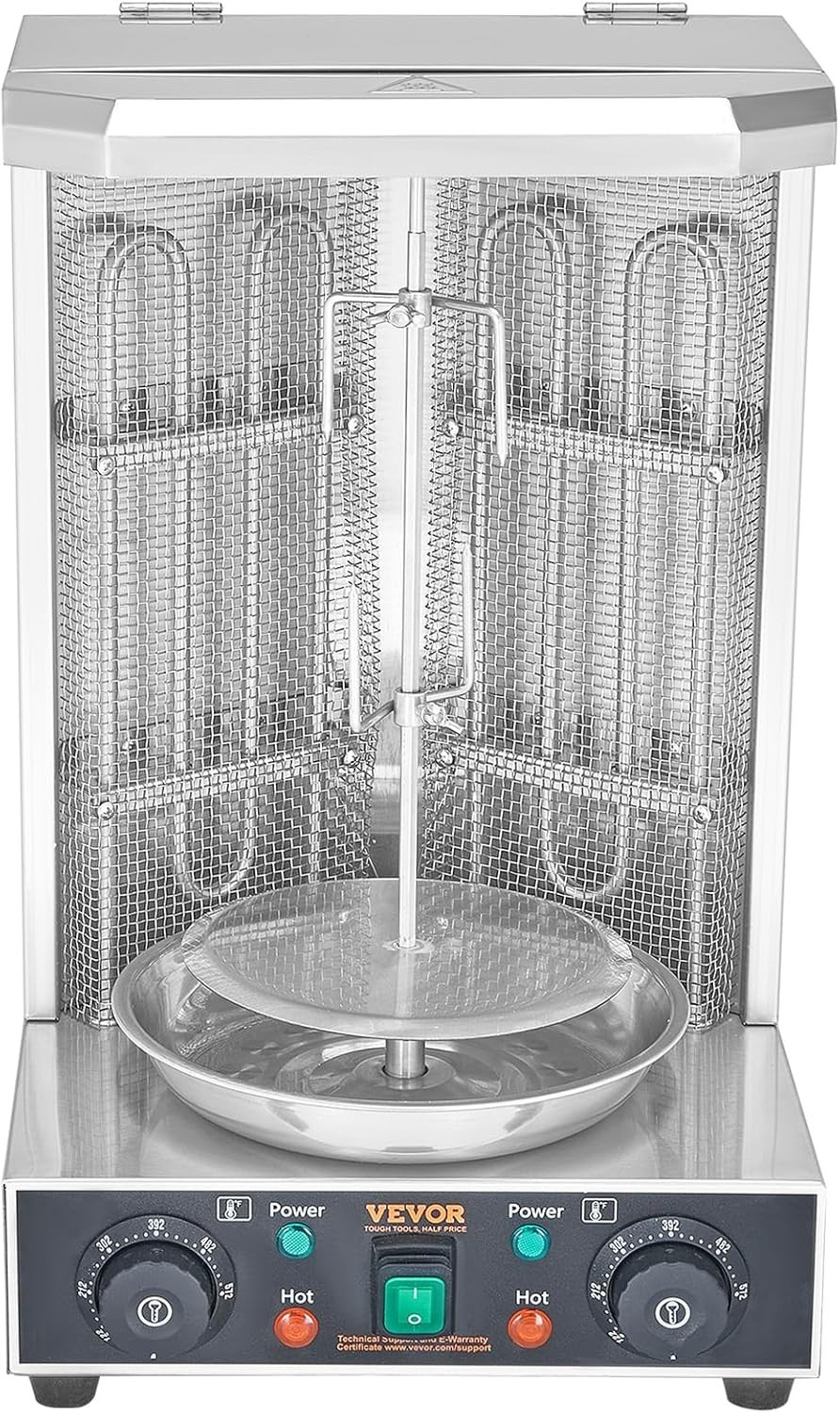 Shawarma Grill Machine, 122°F-572°F, 13Lbs Capacity, Chicken Shawarma Cooker,