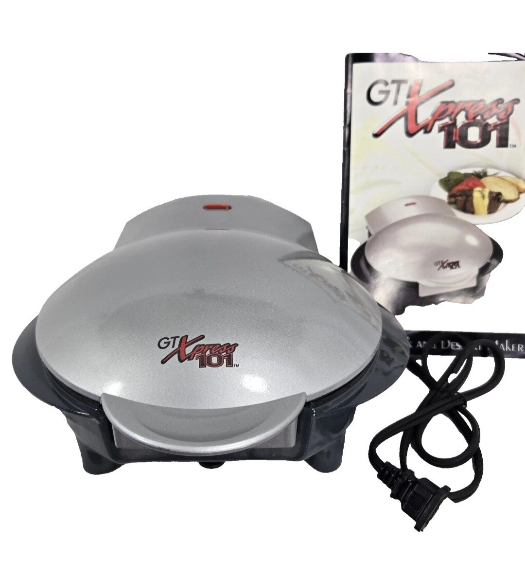 GT Xpress 101 Kitchen Countertop Appliance Grill, Sandwich, & Omelet Maker New!