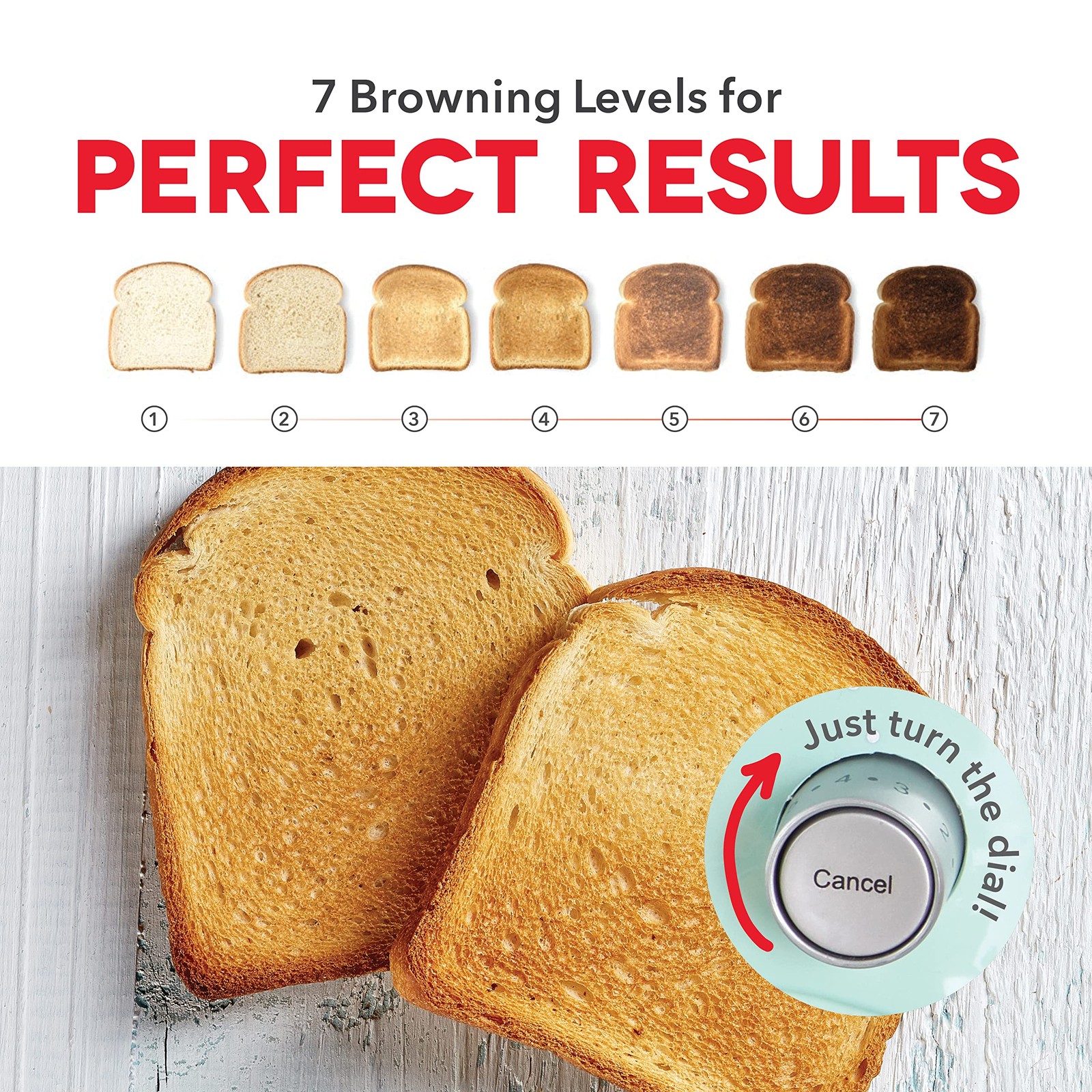 DASH Clear View Toaster: Extra Wide Slot Toaster with See 2 Slice, Gray