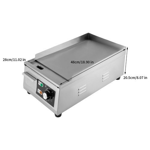 Countertop Griddle Machine Griddle Electric Hot Plate Countertop 1300W 110V