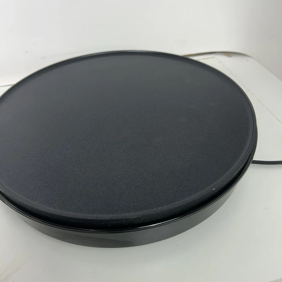 Parini Non-Stick Electric Crepe Maker & Griddle 12-Inch Black &Wood Utensils