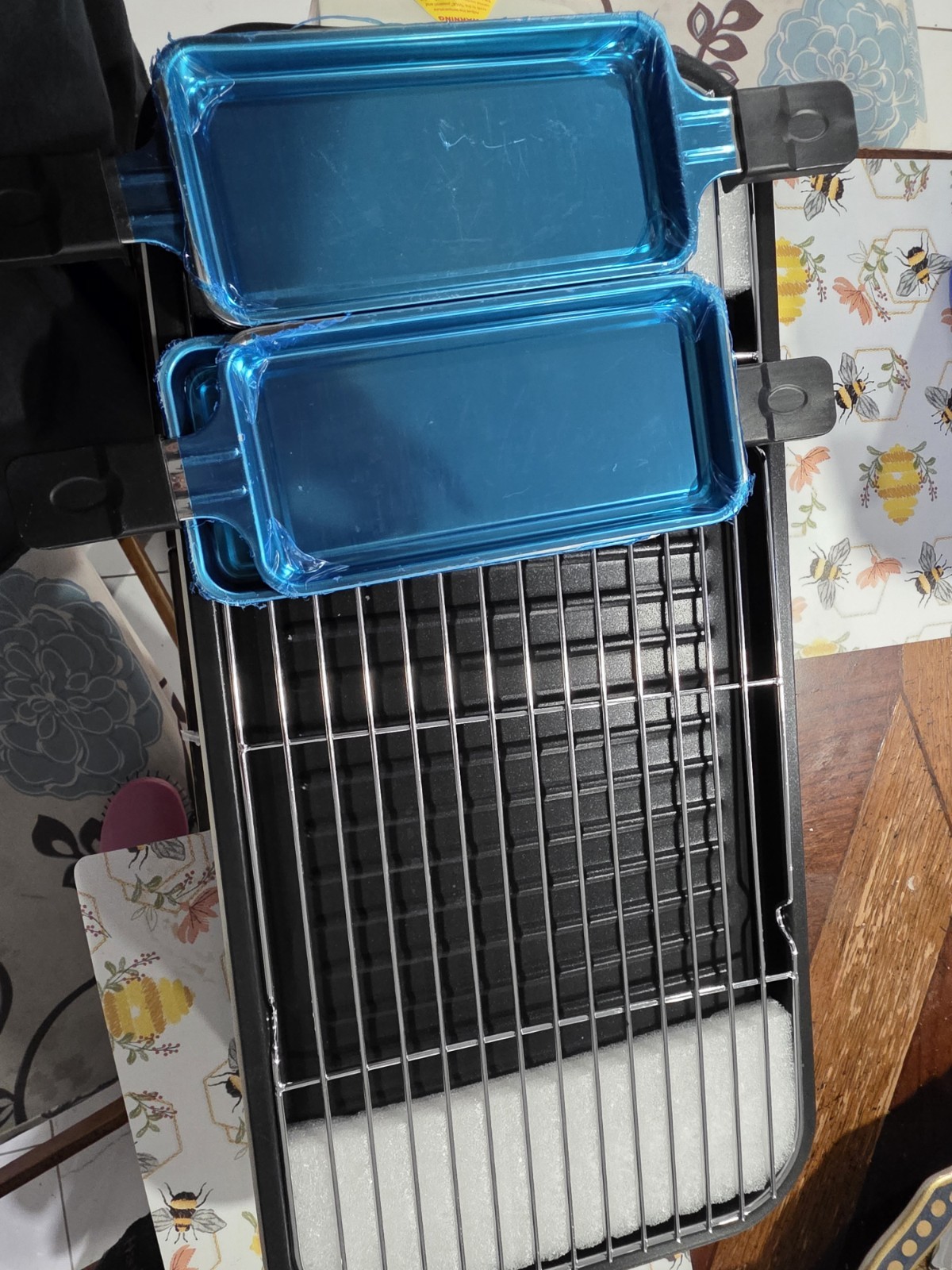 Bosch HMT72M450 Indoor Electric Grill, Temperature Control, Blue Trays