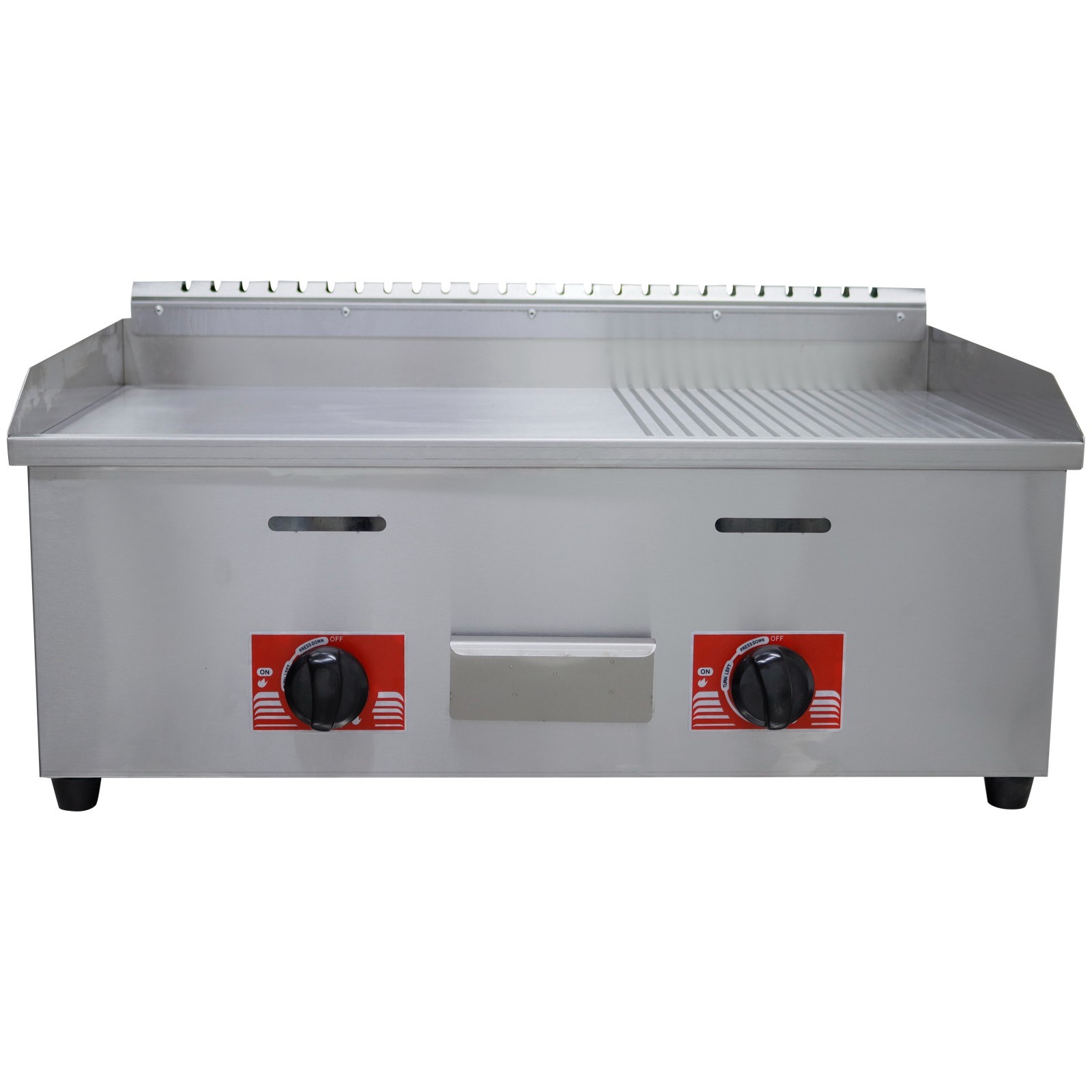 28.7″ Countertop Gas Griddle LPG Flat Top Grill 2800Pa Teppanyaki Cook Griddle