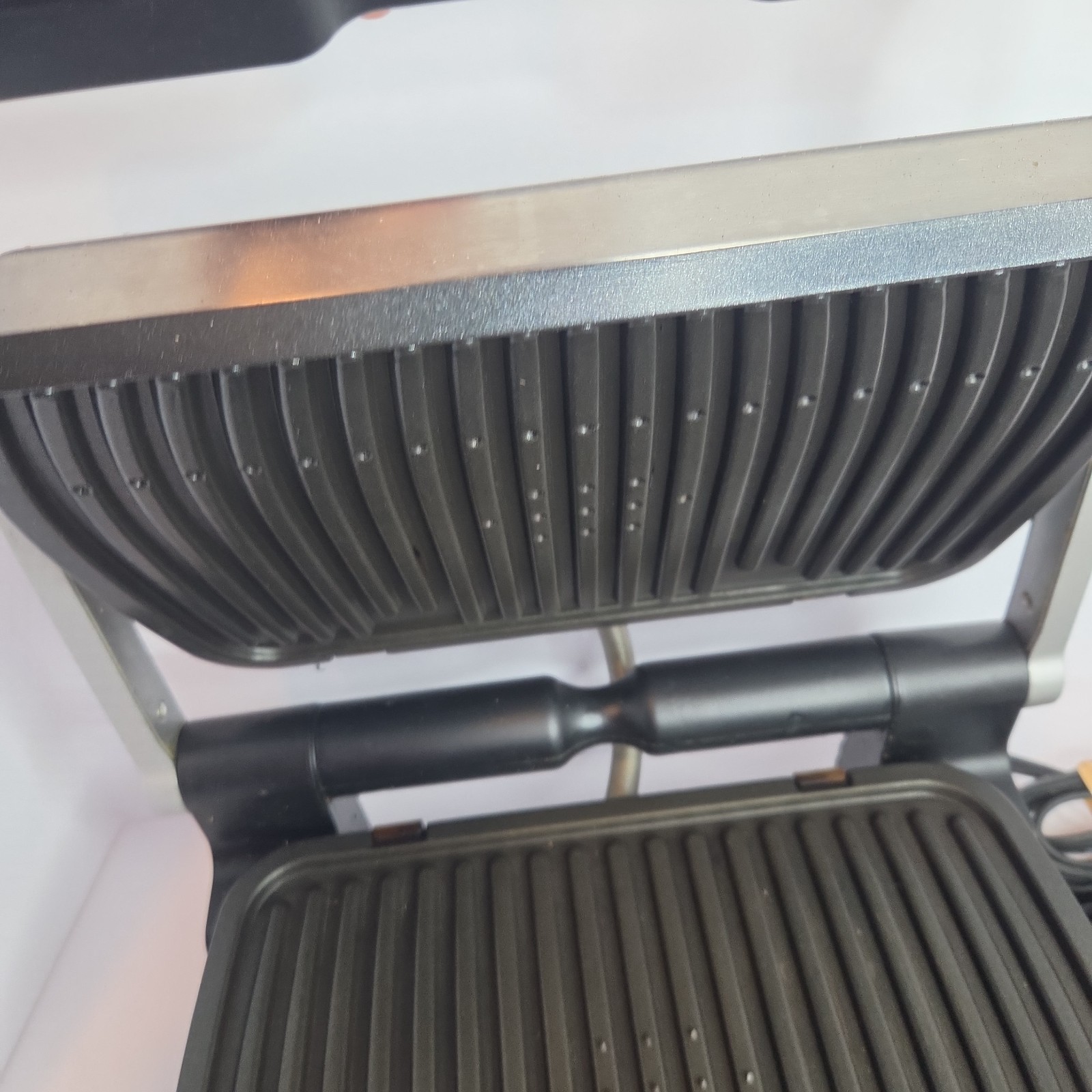 T-fal OptiGrill Indoor Electric Grill Auto Sensor Stainless Steel W/ Extras