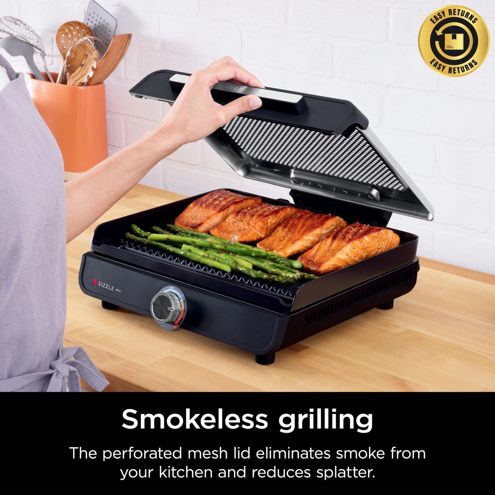 Amazon Renewed Ninja Sizzle Indoor Grill