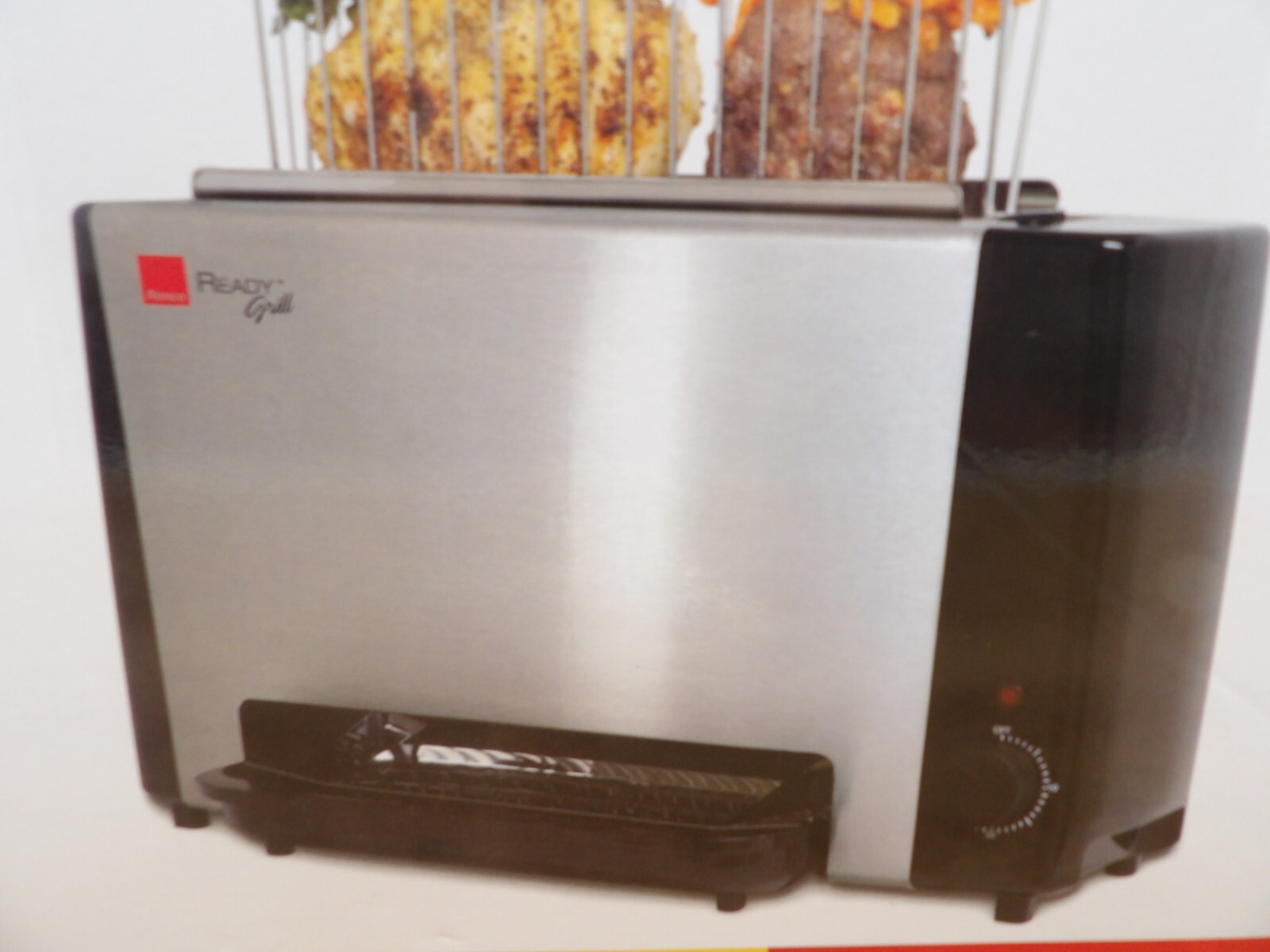 Ronco Ready Grill Electric Countertop Healthy Indoor Vertical Portable Grilling