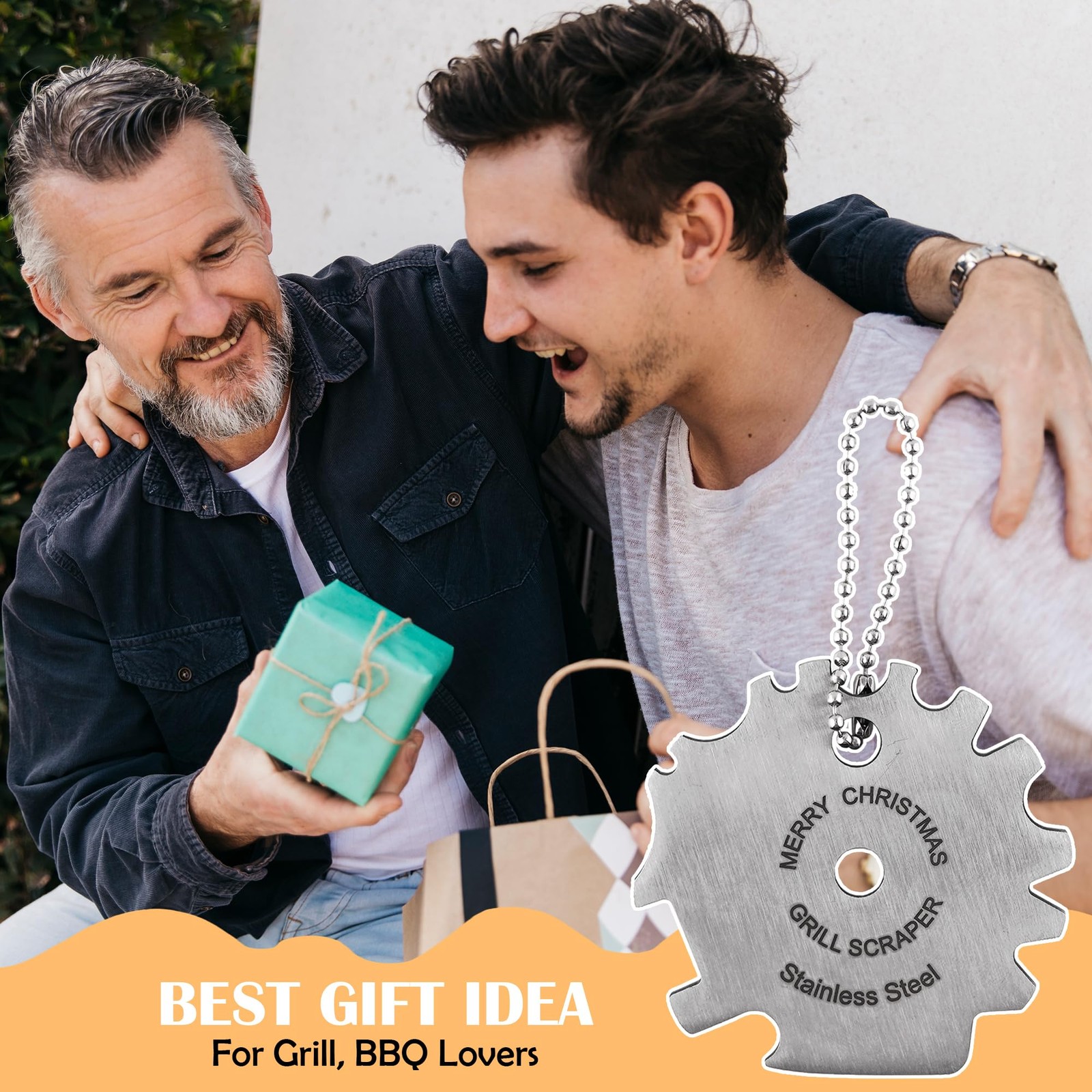Grill Scraper Stocking Stuffers for Adults Men Women Gifts Teens Gift Steel