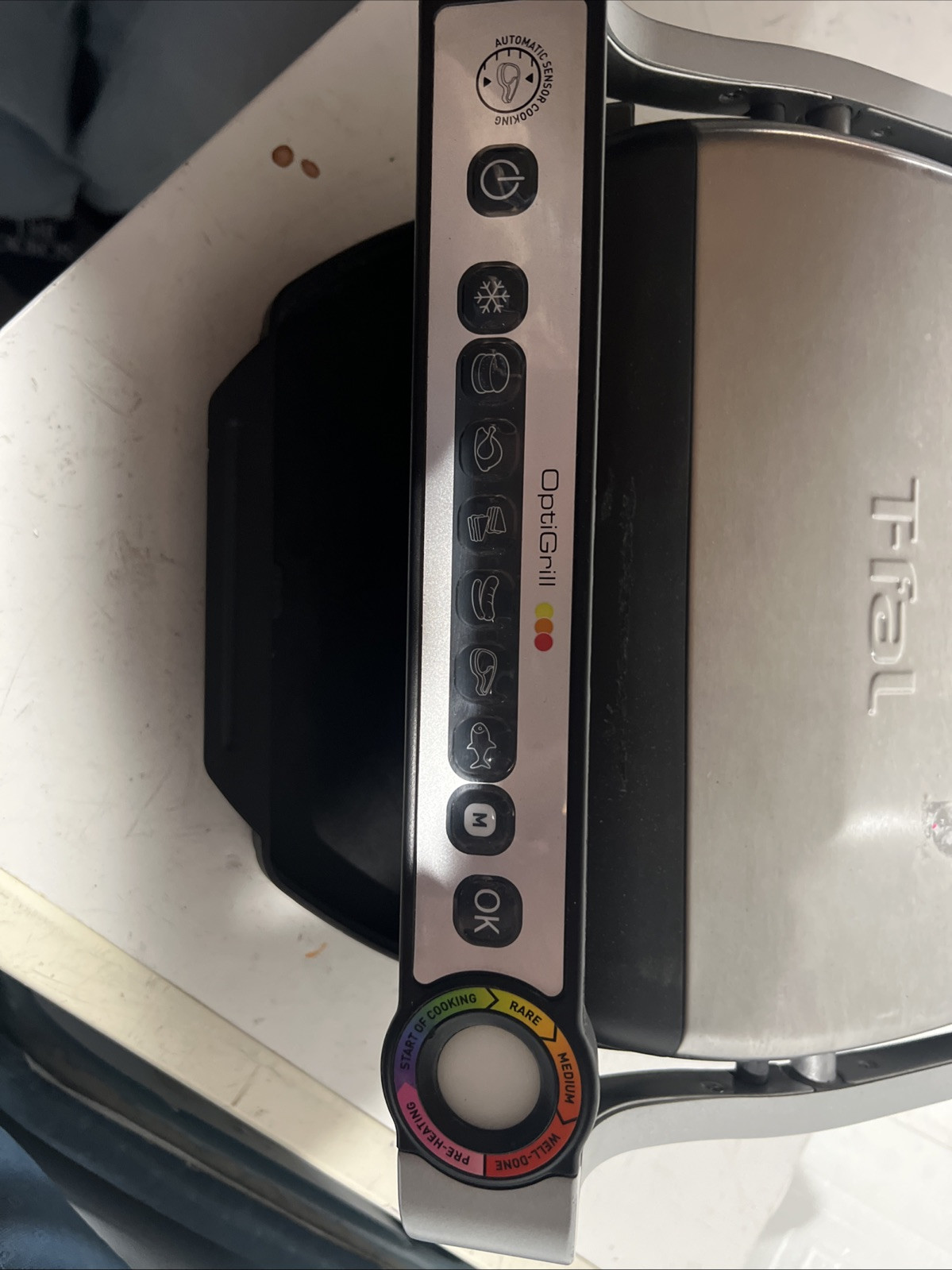 T-Fal OptiGrill 8351s1 Meat Grill Automatic Sensor Cooking Indoor Grill Works