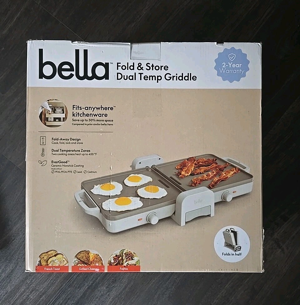 Bella Fold & Store Griddle New In Box