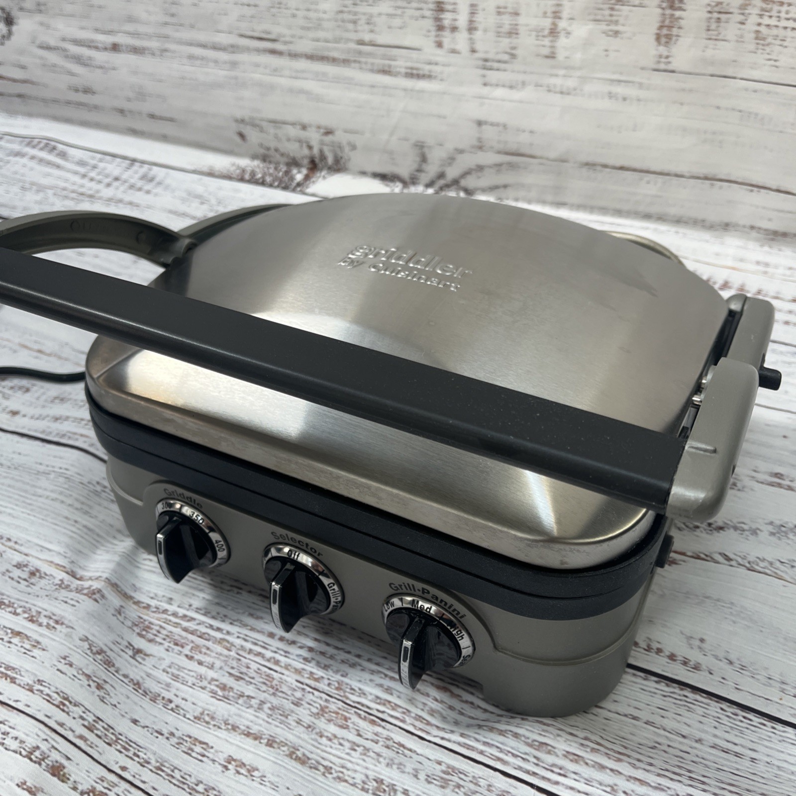 Cuisinart GR-4N Stainless Steel Griddler Panini Press Sandwich Maker 5-In-1