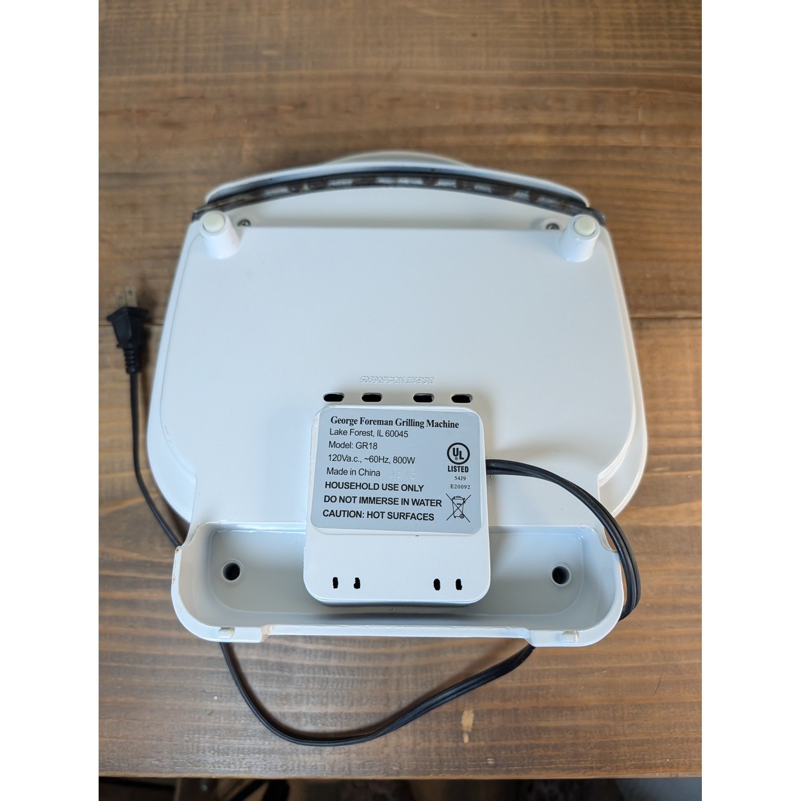 George Foreman Lean Mean Fat Reducing Grilling Machine White Indoor Grill GR18