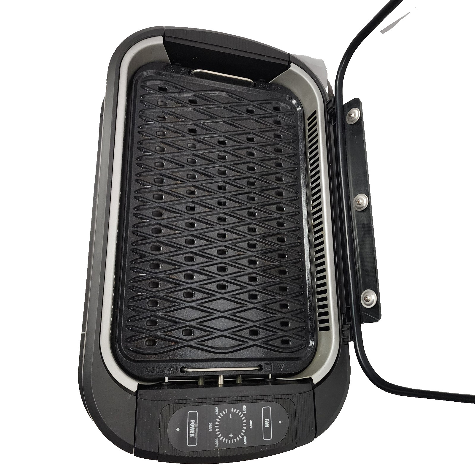 Power XL Smokeless Grill PRO Silver 1500W with Griddle Plate Smoke Extraction