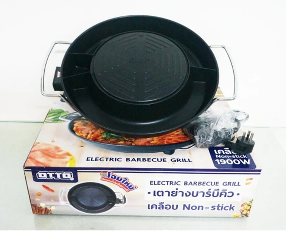 Thai Korean Grill Electric GR-175 Barbecue Pan & Hot Pot OTTO Mookata Pork 2 in1