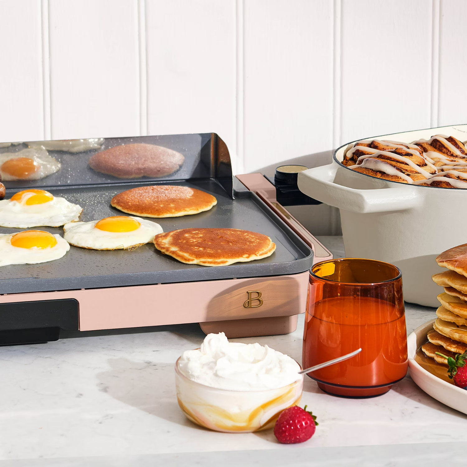 Beautiful Griddle 12×22 with backsplash Black Sesame by Drew Barrymore