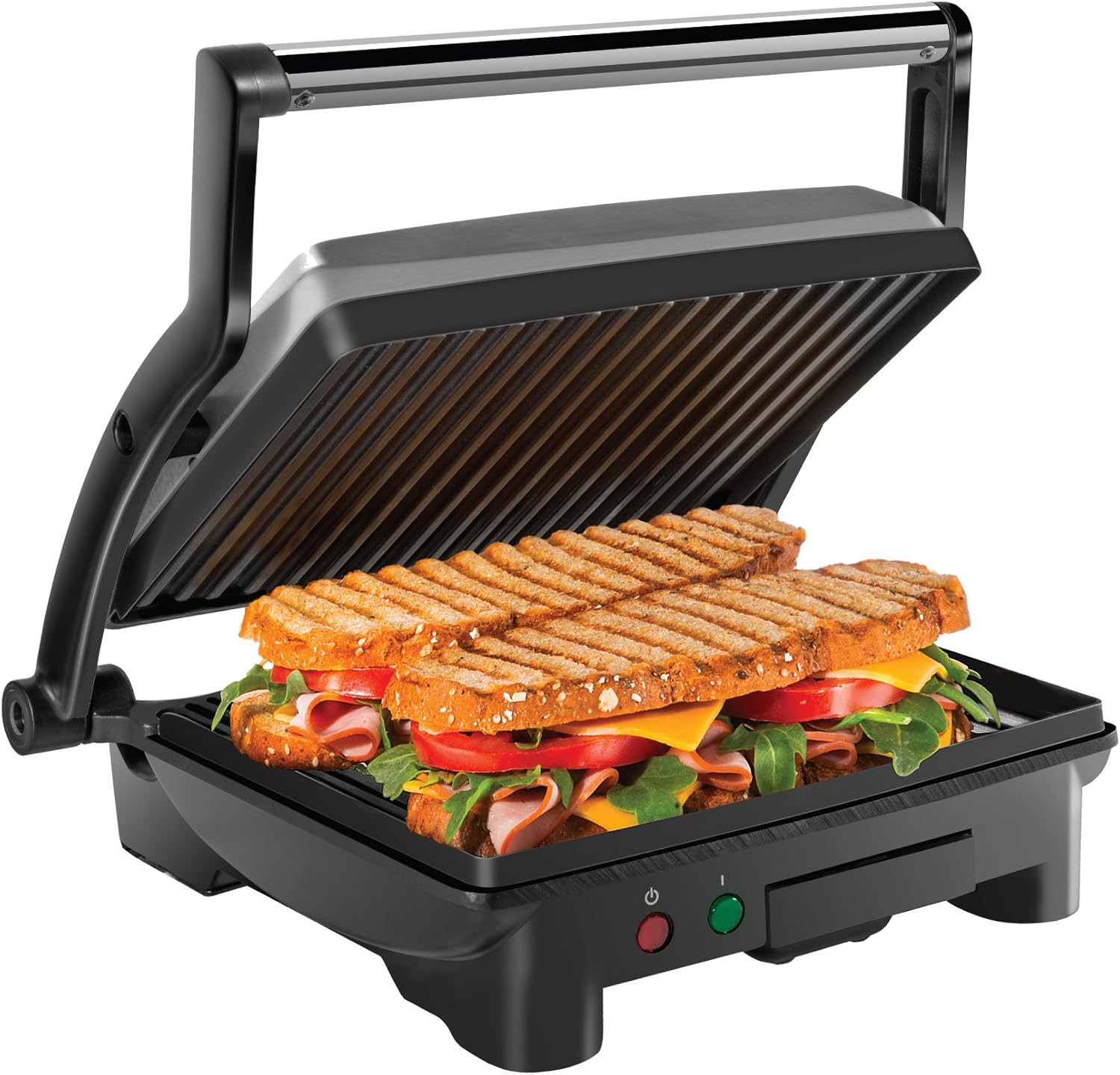 Parrilla para panini y sandwichera gourmet antiadherente