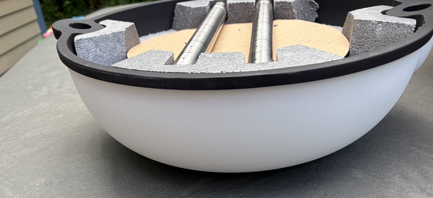 New Bola Grill Master Portable Tabletop Charcoal Grill w/ Cast Iron Griddle