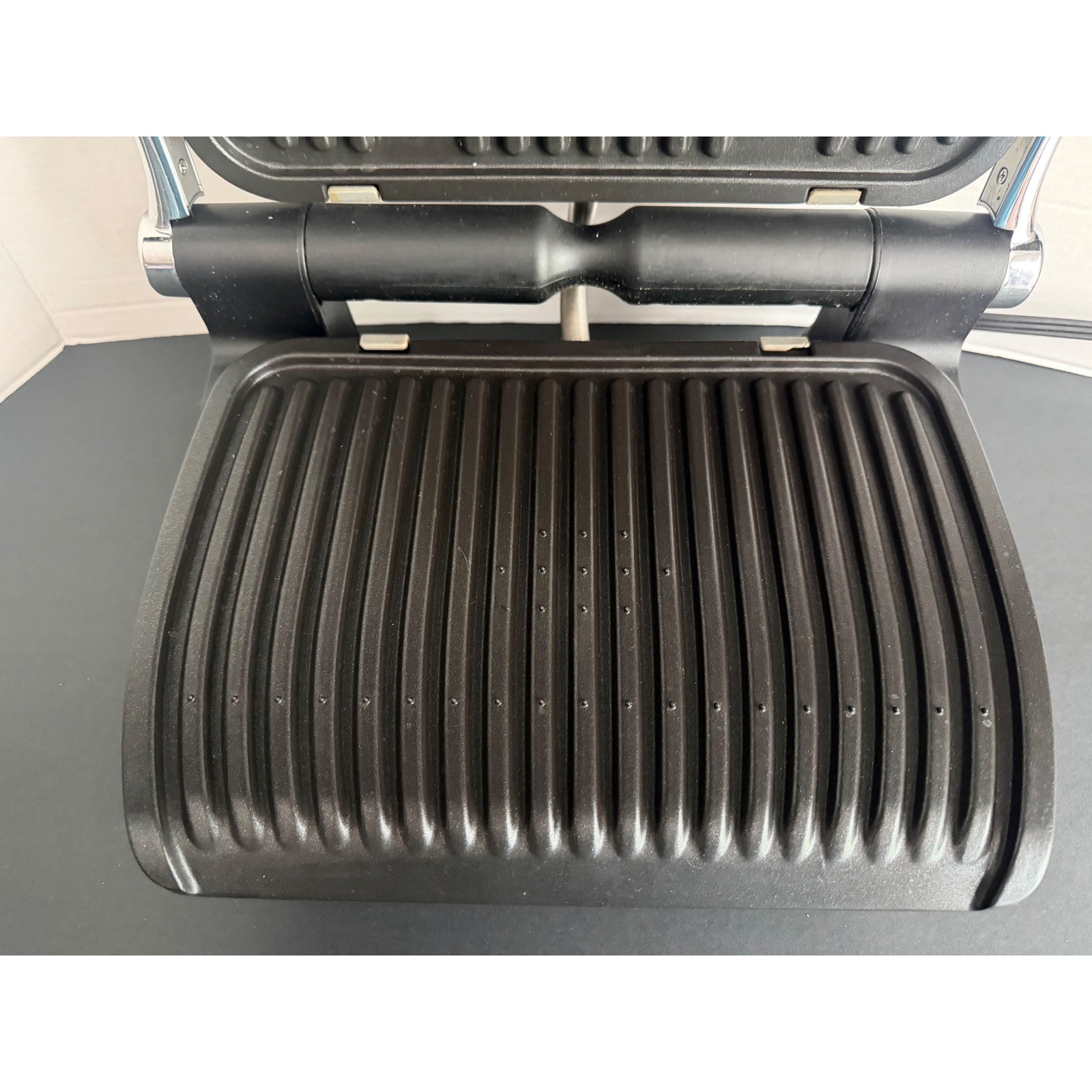 ALL CLAD Indoor Electric Tabletop Meat Grill Stainless Steel EUC XL Auto Sense