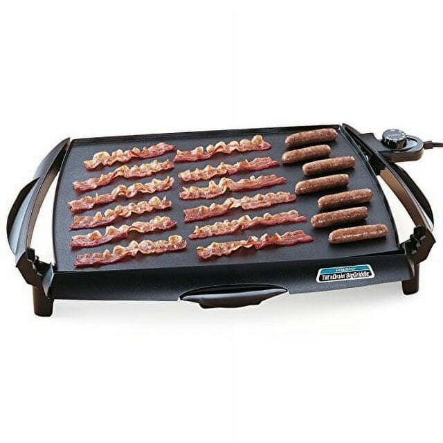Electric Griddle Non Stick Cool Touch Kitchen BBQ Grill Eggs Bacon Pancake Cook