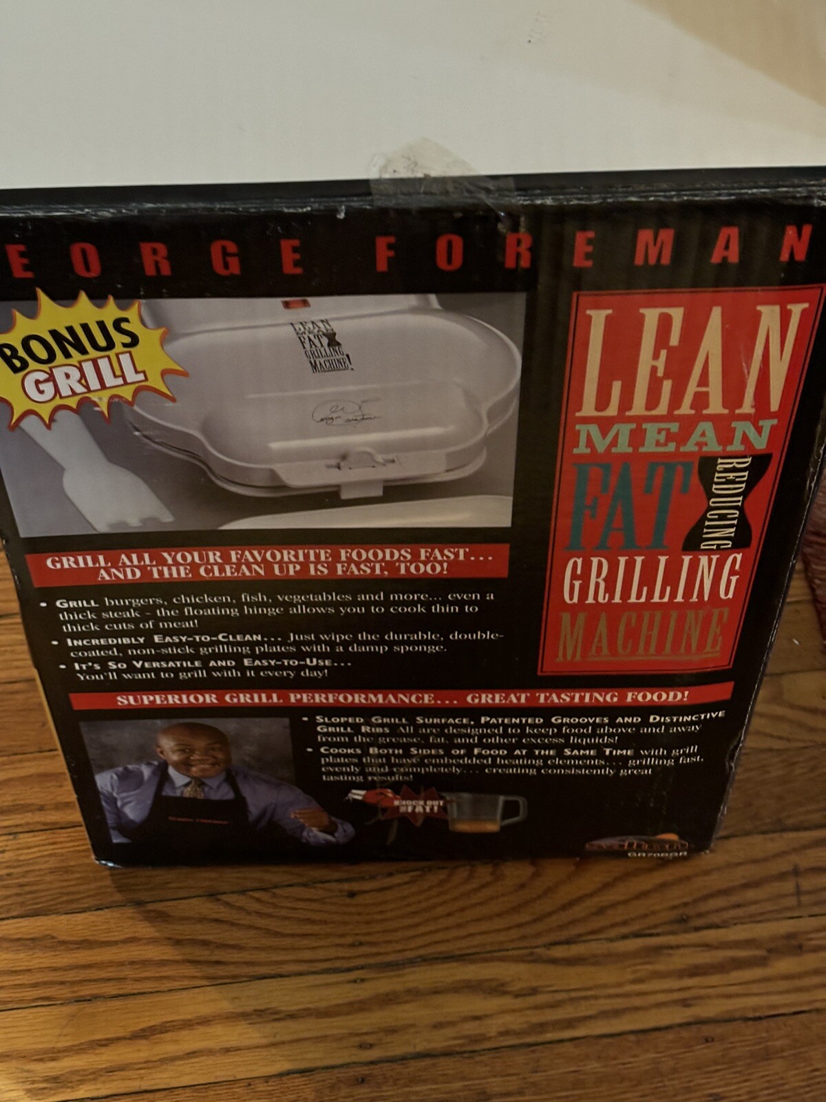 George Foreman Party Time Grill Fusion W/bonus Grill Combo NIB