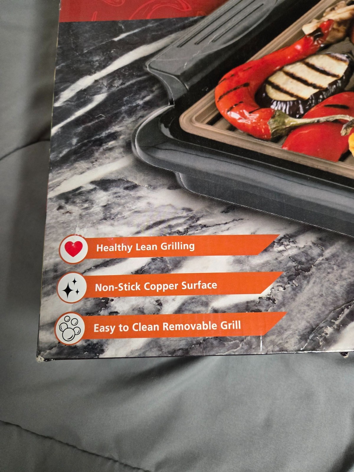 Brentwood Smokeless Electric Indoor Copper Grill 1000W – Nonstick NIB