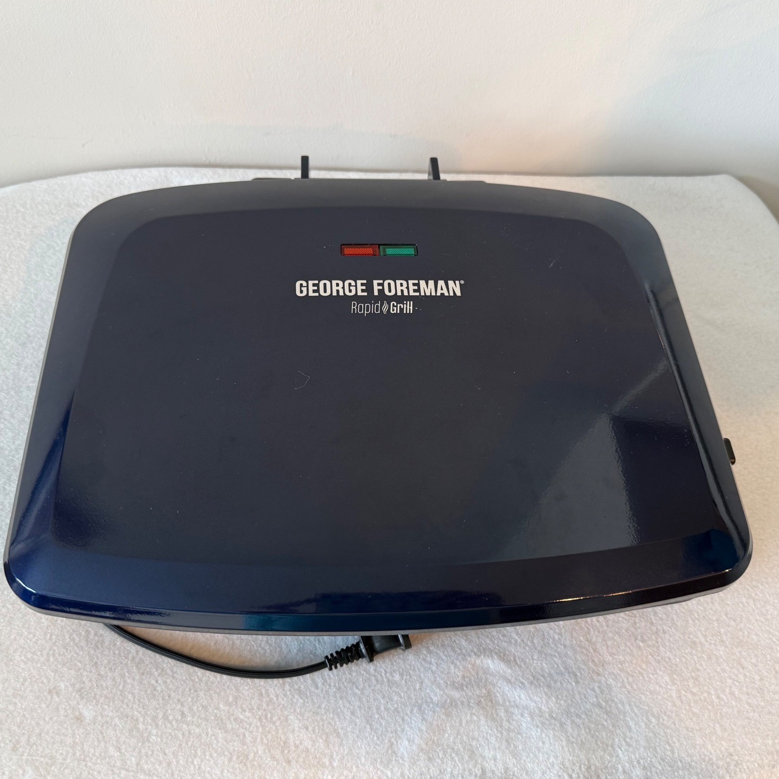 George Foreman Rapid Grill Electric Indoor Panini Press Nonstick Black