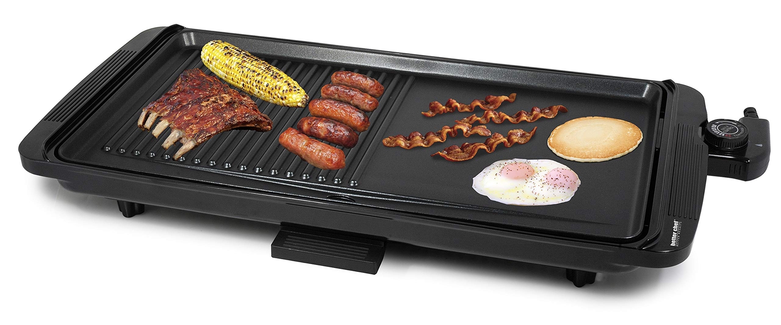 Better Chef 2-1 Family sized Griddle/Grill Black
