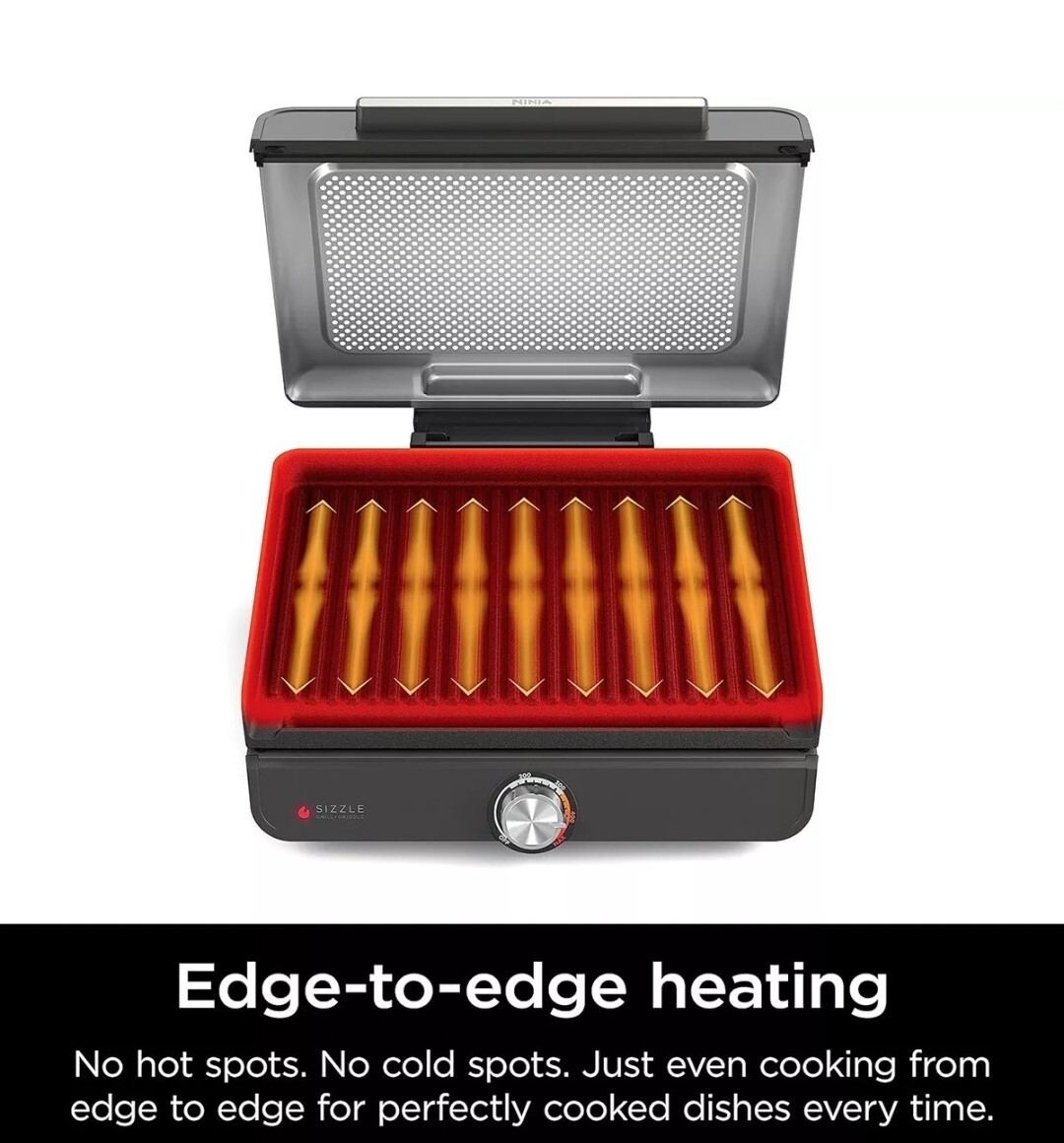 Ninja GR100 Sizzle Smokeless Indoor Grill New