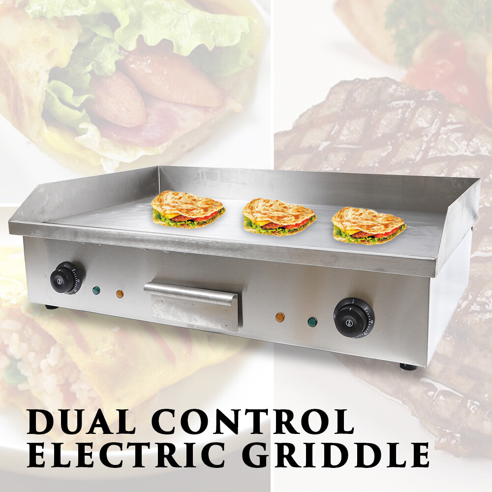 🔥3000W 29″ Commercial Electric Countertop Griddle Flat Top Grill Hot Plate BBQ