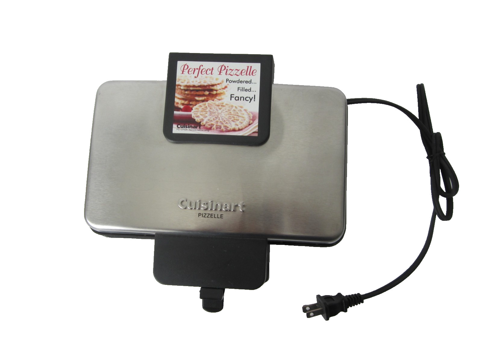 Cuisinart 2 Perfect Pizzelle Press Maker Cannoli Cookies Desert Baker WM-PZ2 NEW