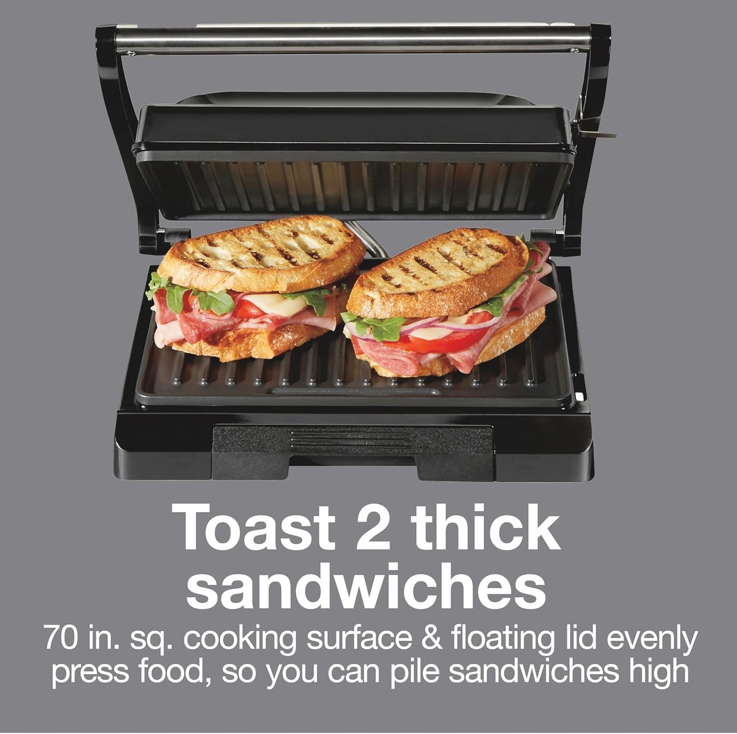 Easy Clean PFAS-Free Panini Press & Grill – Compact & Efficient for Home Chefs