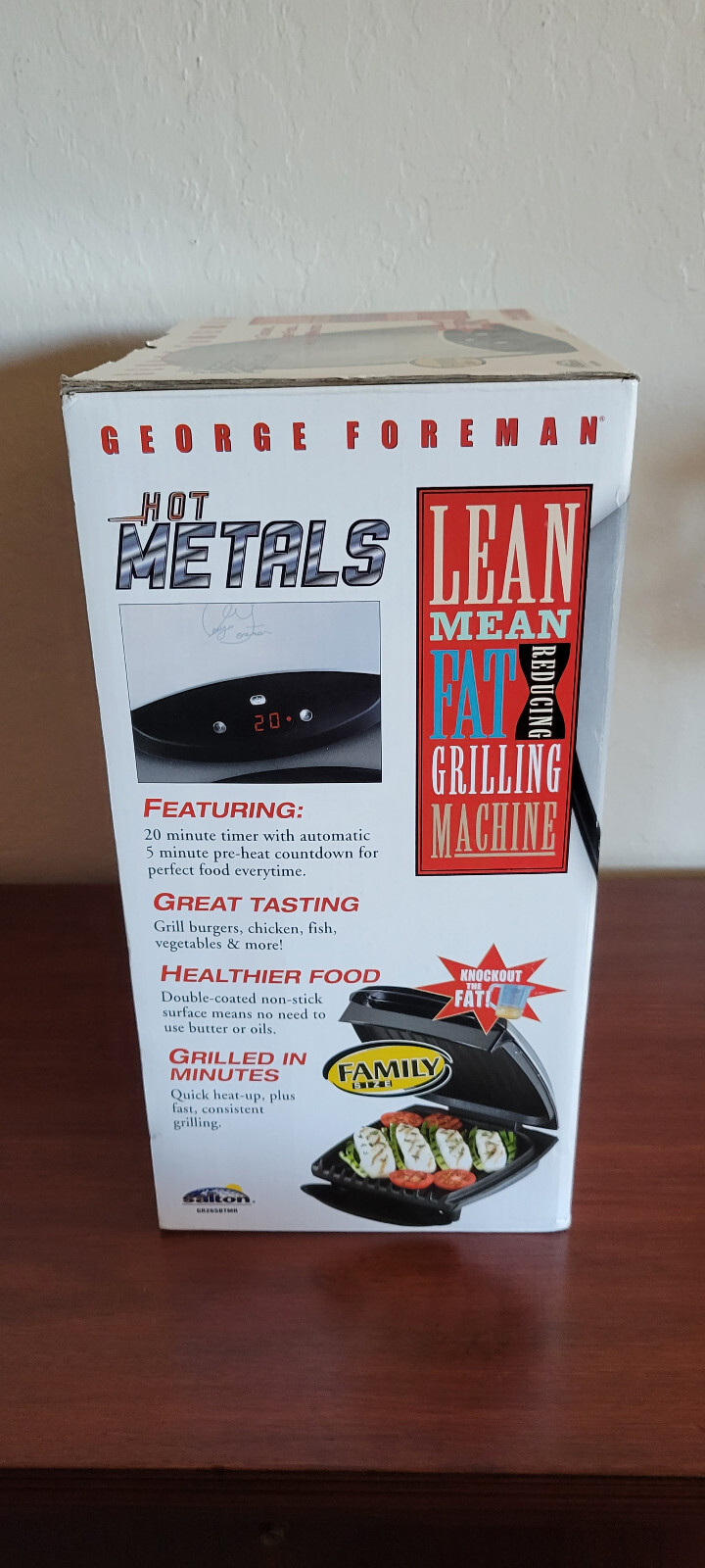 George Foreman GR26SBTMR Hot Metals Lean Mean Grilling Machine