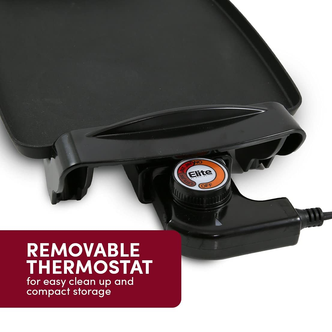 EGR-2722B Electric 10.5″ x 8.5″ Griddle, Cool-touch Handles Non-Stick Surface…
