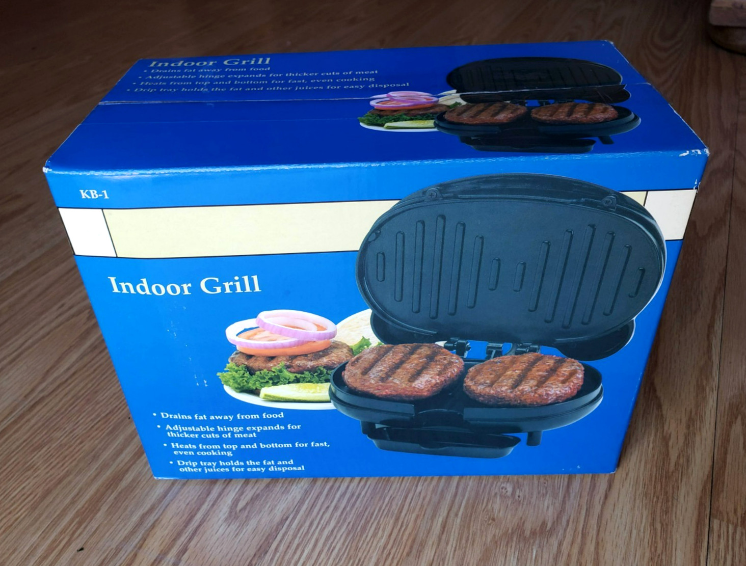 KB-1 INDOOR GRILL Countertop Grill Small Appliance HOUSEHOLD USE ONLY SEALED NEW