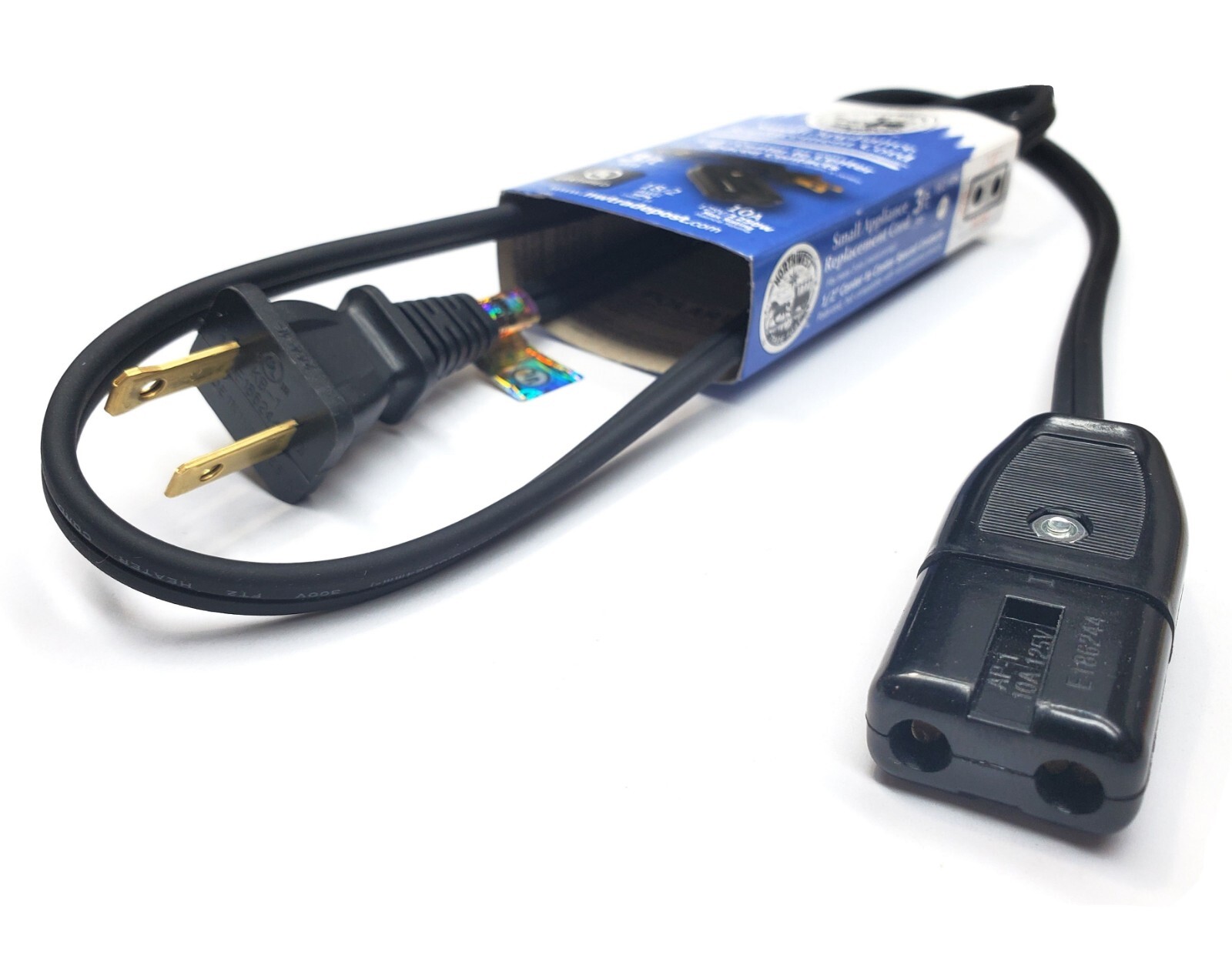Power Cord for Contempra Char-B-Que Indoor Electric Grill Model ECB-25 & EIG-1
