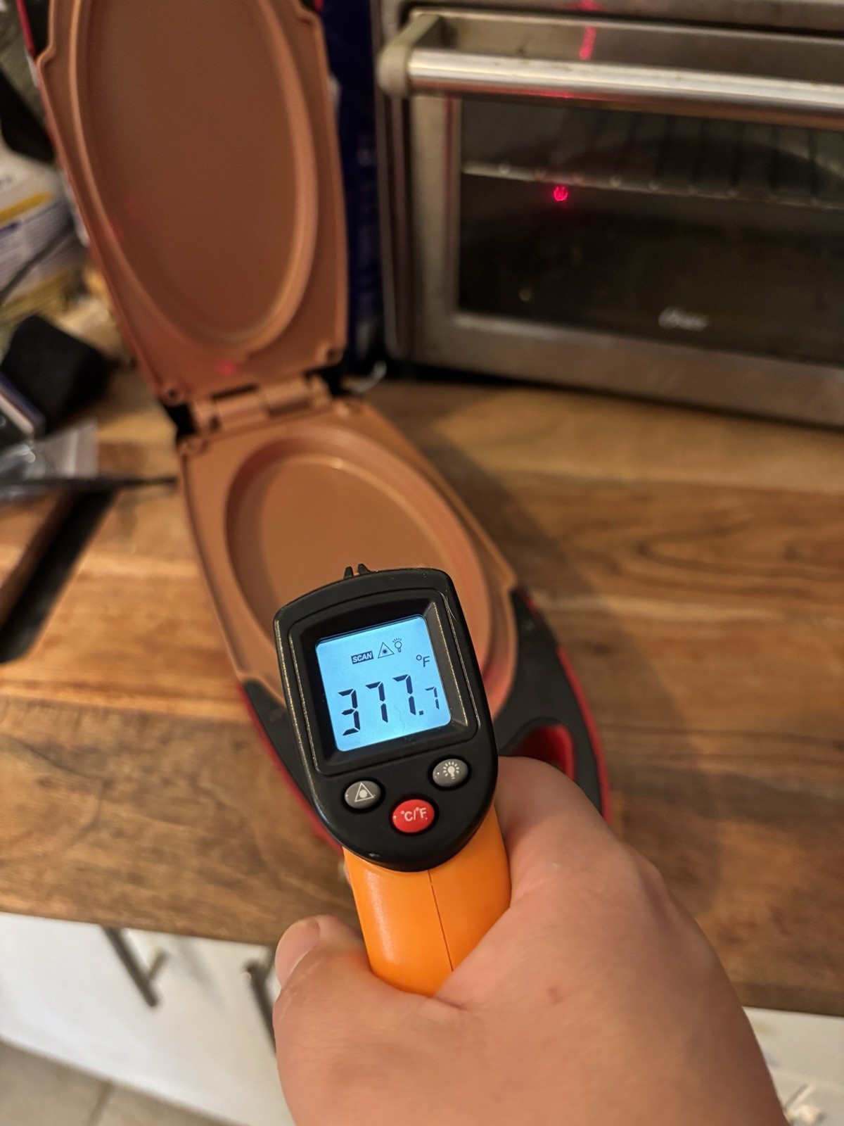 Copper Red 5 Minute Chef Electric Meal Maker Frying Pan NonStick- WORKING